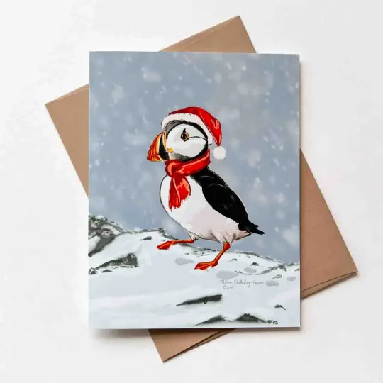 Puffin Christmas Card