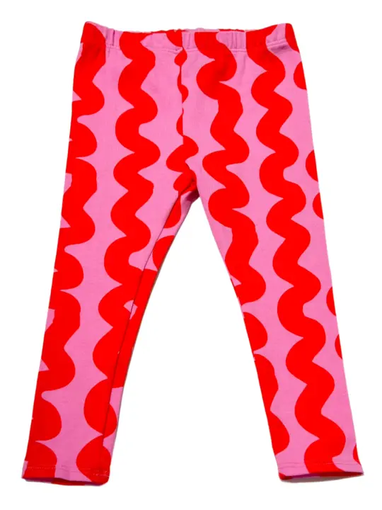 Kids Legging Pink Squiggle