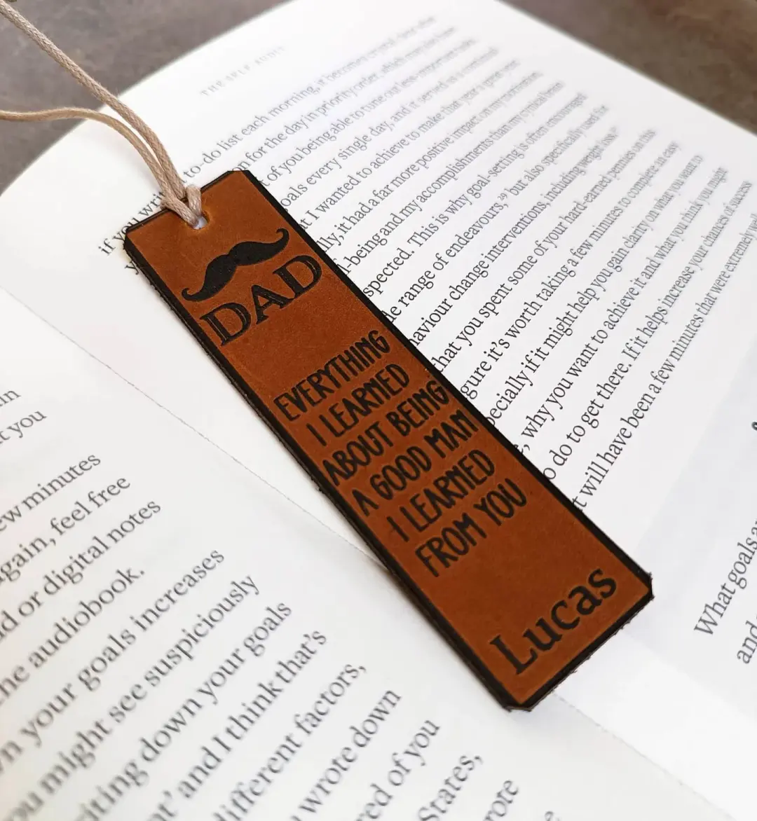 Dad Leather Bookmark | Custom Father's Day Gift