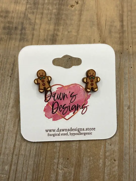 Gingerbread Man Stud