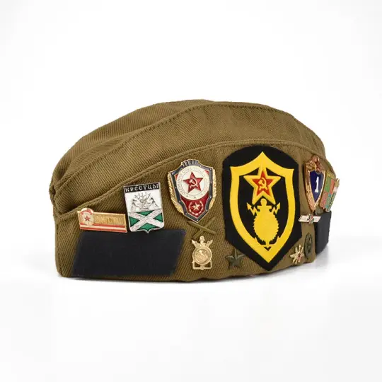 Russian Pilotka Cap With Pins