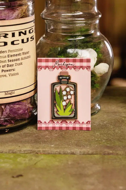 Potion Bottle Pin - Lily of the Valley