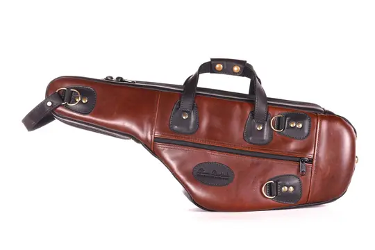 Alto Sax Gig Bag in Canyon Sunrise leather exterior color option