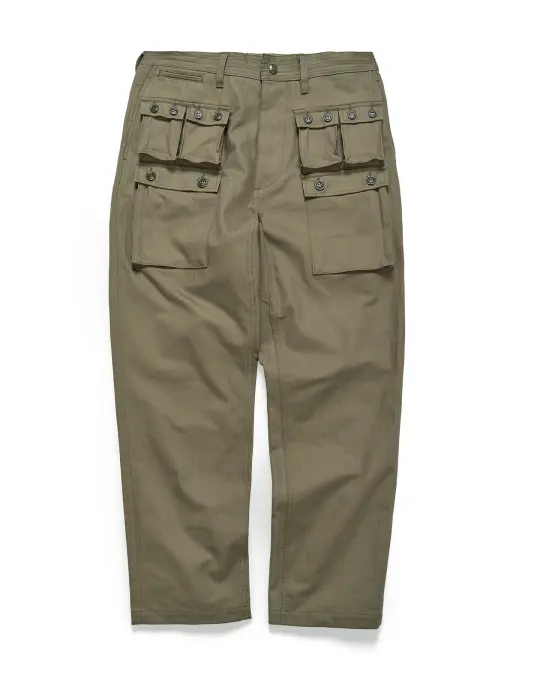 Sassafras G.D.U. Pants Herringbone Twill Olive
