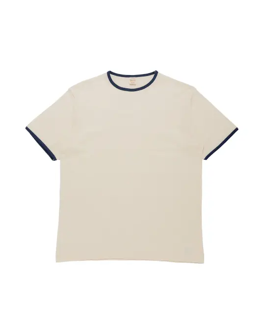 Warehouse Lot. 4059 Ringer T Plain Cream/Navy
