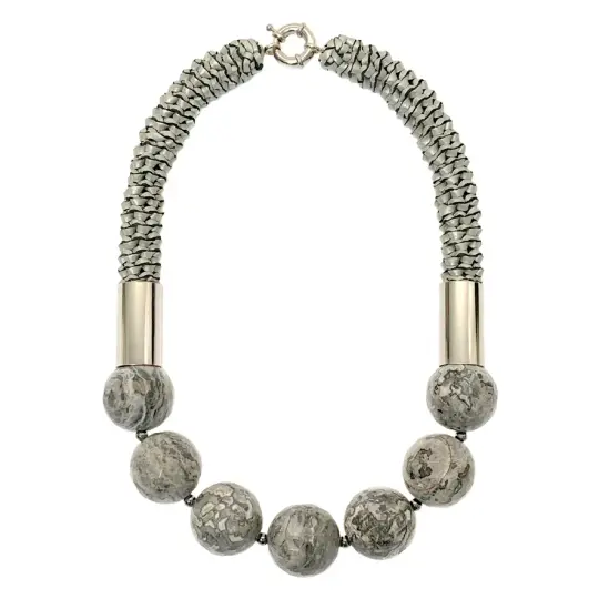Silver Orbit Neckpiece - Unique Piece