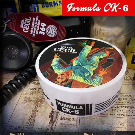 Hotel Cecil Ultra Premium CK-6 Formula Artisan Shave Soap | Homage To The Original Burma Shave