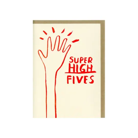 Super High Fives Card