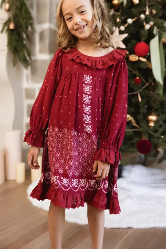 Mini Bellissima Dress in Beth Needlepoint