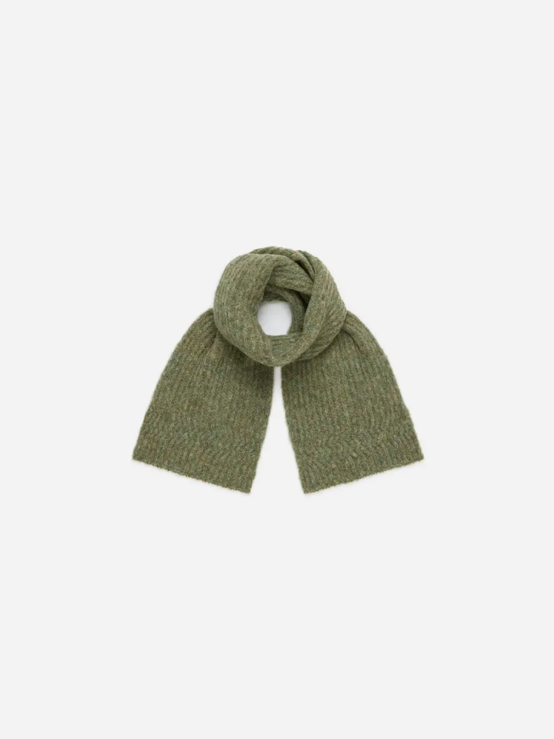 Rib Scarf ~ Marled Sage