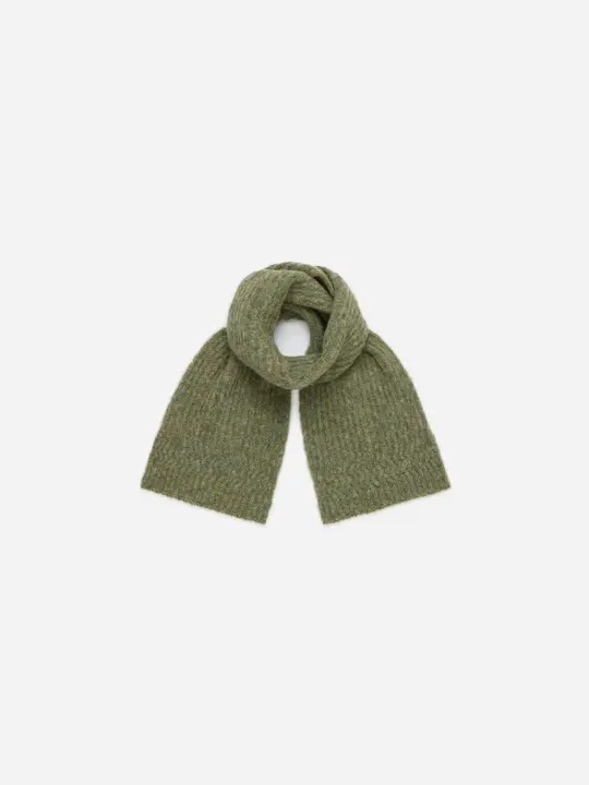 Rib Scarf ~ Marled Sage