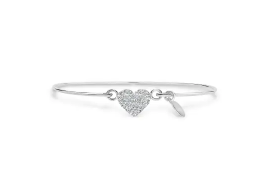 Pavé Icon Bracelet Heart