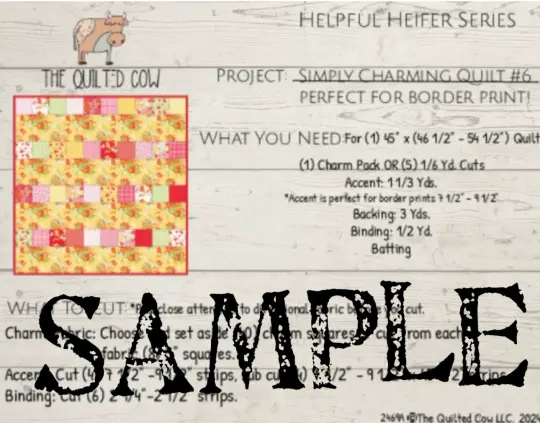 Helpful Heifer Simply Charming Quilt #6