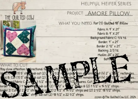 Helpful Heifer Amore Pillow