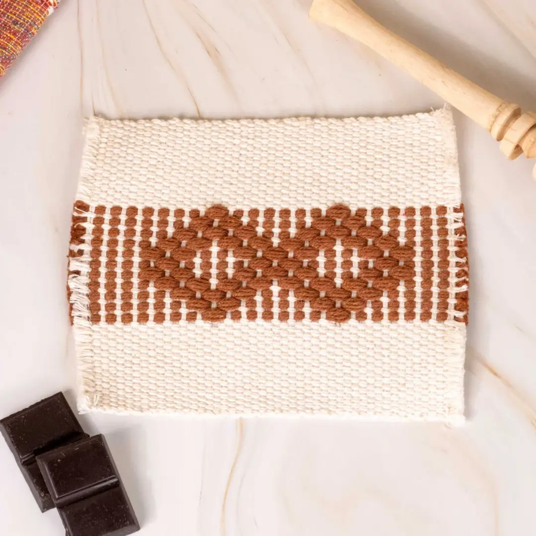 Subtle Fray Telar Woven Coasters