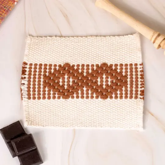 Subtle Fray Telar Woven Coasters