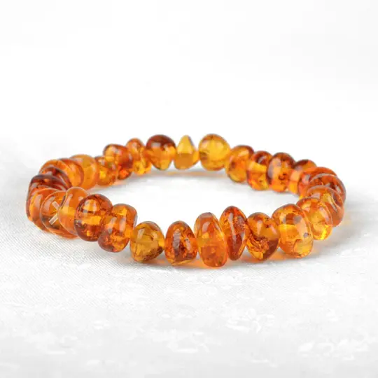 Amber Nuggets Stretch Bracelet