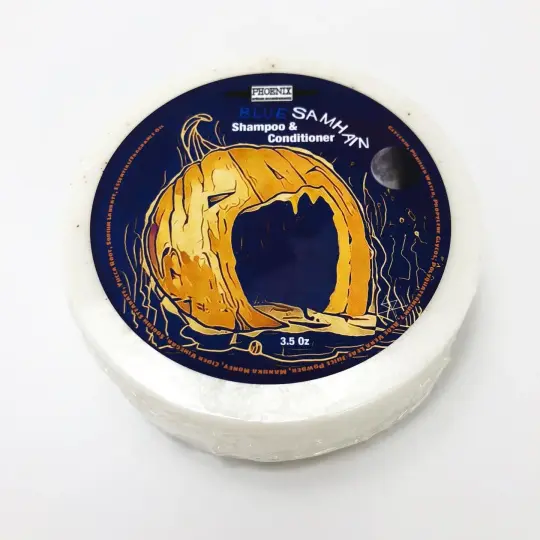 Blue Samhain Shampoo & Conditioner Puck | Perfect For Travel!
