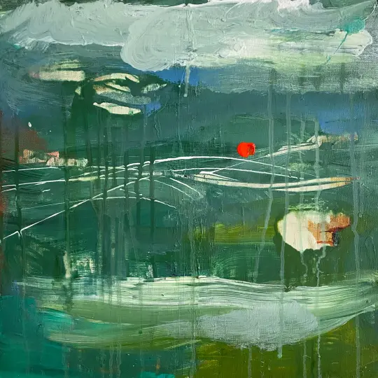 'Rainy Buoy', 40cm x 40cm ( unframed )