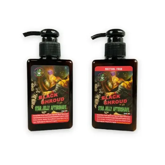 Black Shroud Star Jelly Aftershave | Homage To A Classic! | Mentholated or Menthol Free!