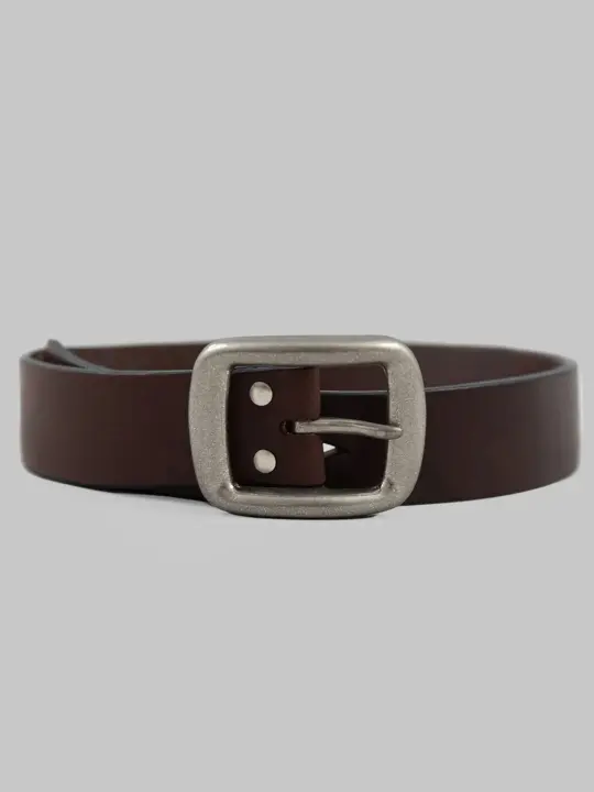 Samurai Jeans W001 Heavy Weight Curved Belt Brown