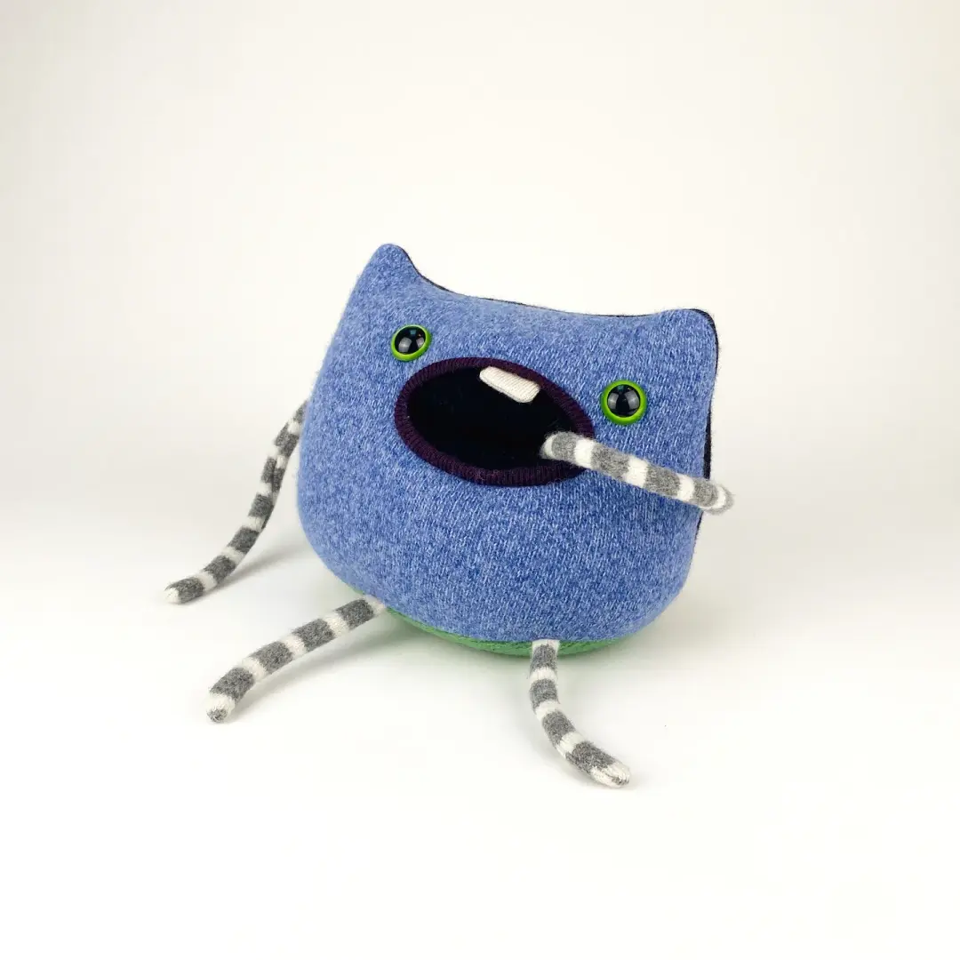Jiminie the handmade plush monster