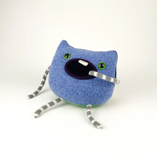 Jiminie the handmade plush monster