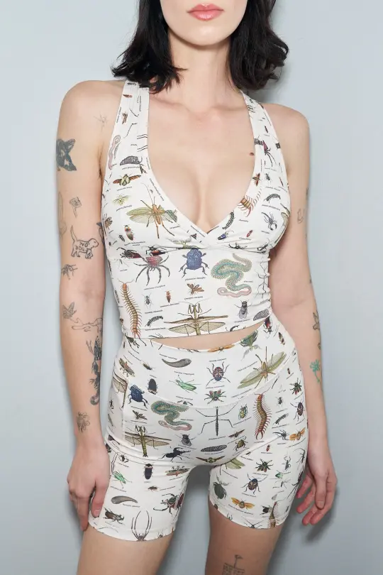 1 left - Worst Bugs Yoga/Swim Crossback Top