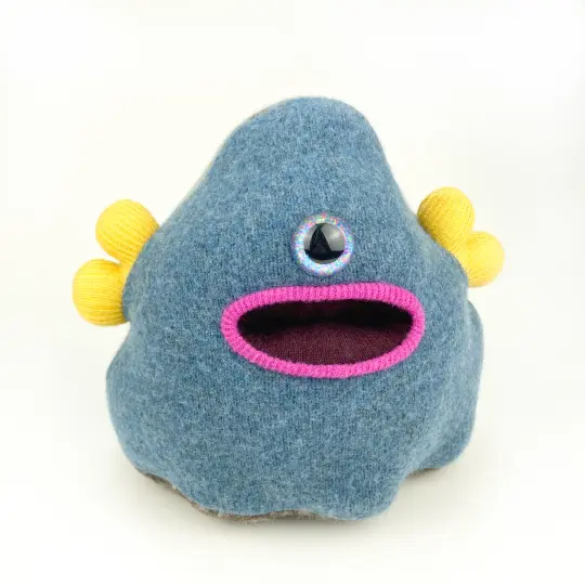 Walt the handmade plush monster