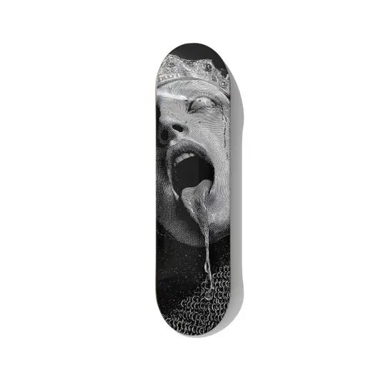 Skateboard Wall Art – Dark Scream Face Canadian Maple Deck