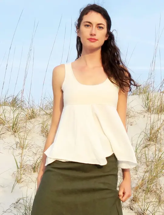 Slip Eclipse Faux Wrap Shirt