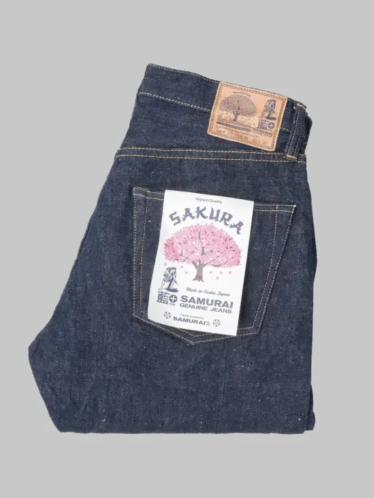 Samurai Jeans S500AX "AI Plus Sakura" 18oz Regular Straight Jeans