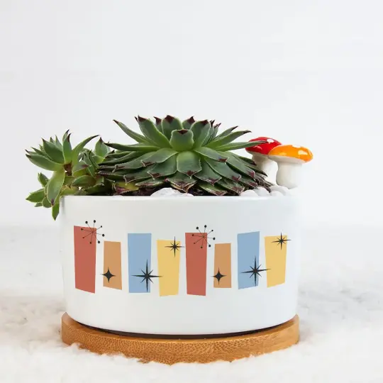 Single Side Printing Flowerpot
