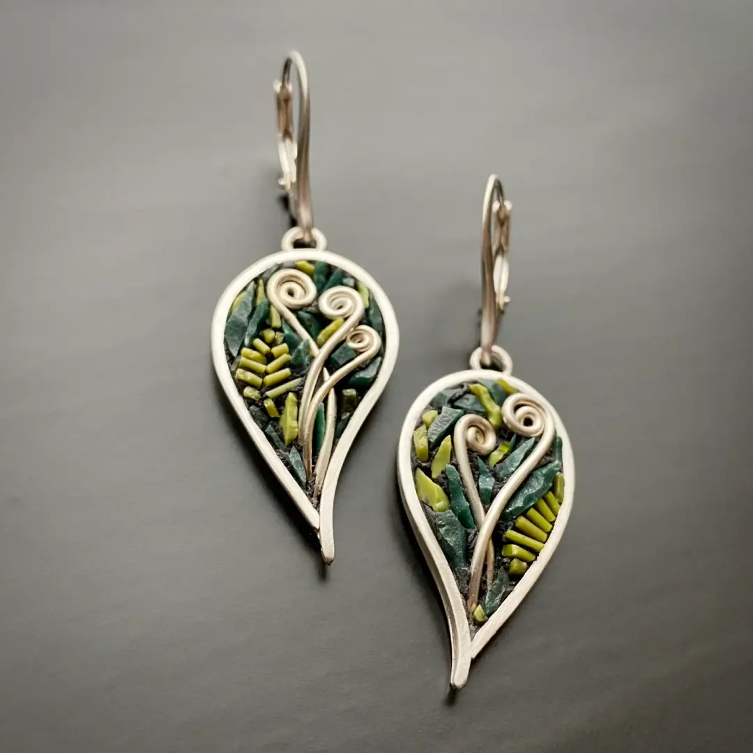 Fiddlehead Leaf Earrings