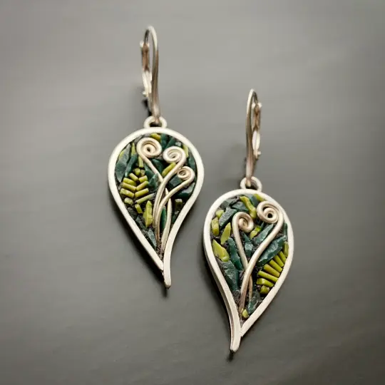 Fiddlehead Leaf Earrings