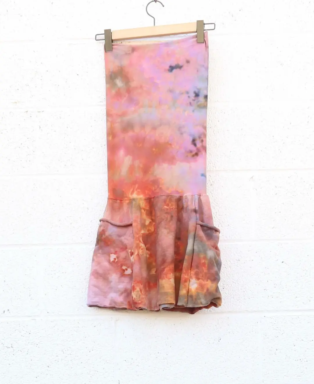 OOAK - Love Me 2 Times Perfect Pockets Mini Dress / S / Heavy Hemp / Ice Dye (62)