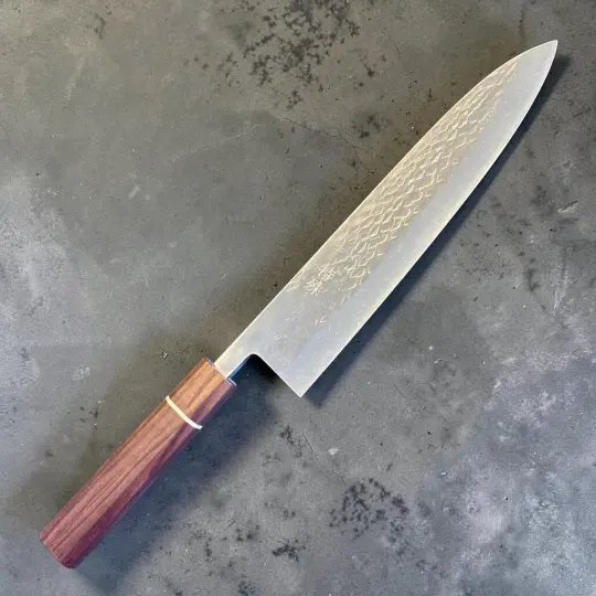 Tokushu Knife by Tadafusa SLD Tsuchime Gyuto 240mm – Walnut Wa Handle