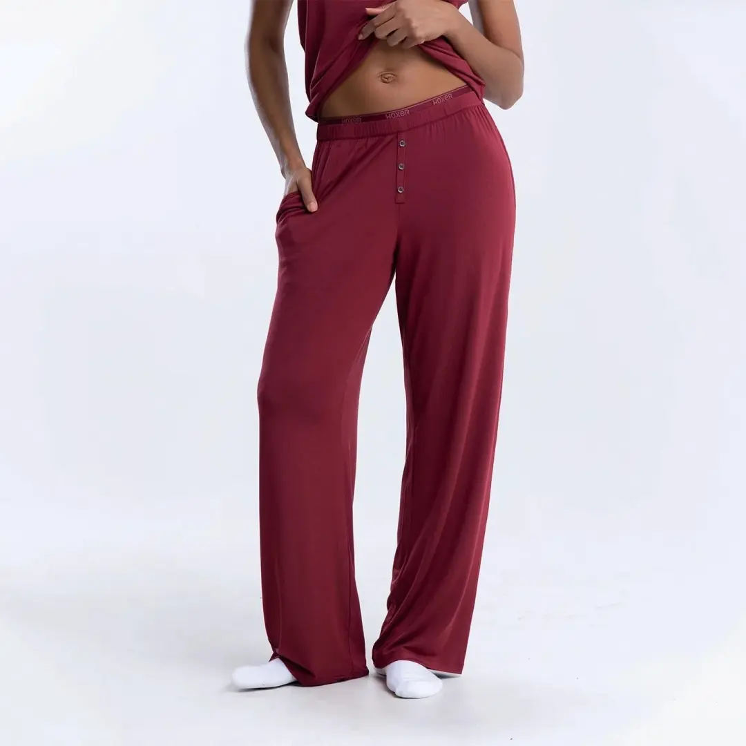 Sleep Loose Pants Claret