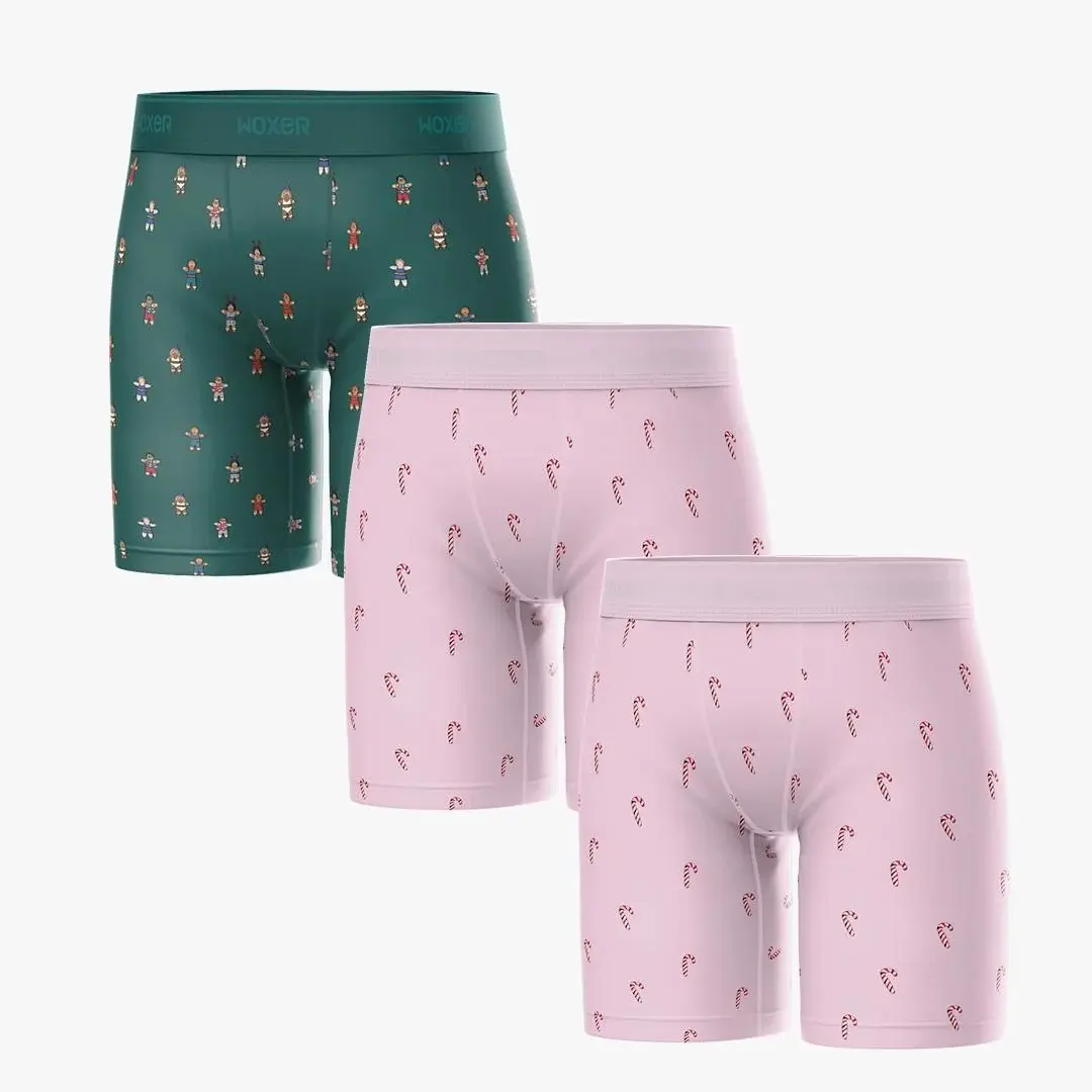 Biker High Waisted Peppermint 3-Pack