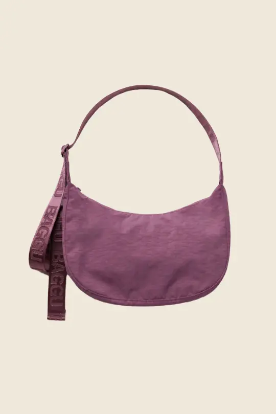 Baggu Medium Crescent Bag, Wild Plum