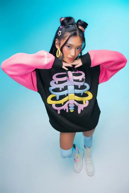 Fluffy Rib Cage Comfy Hoodie
