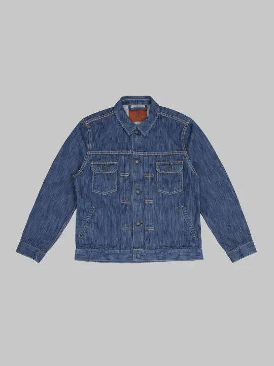 Pure Blue Japan 6225-L 14.5oz "Waterfall Denim" Type II Jacket Light Indigo