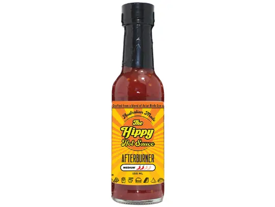 AfterBurner Hot Sauce (Tangy Mid-Heat with Aromatic Spices)