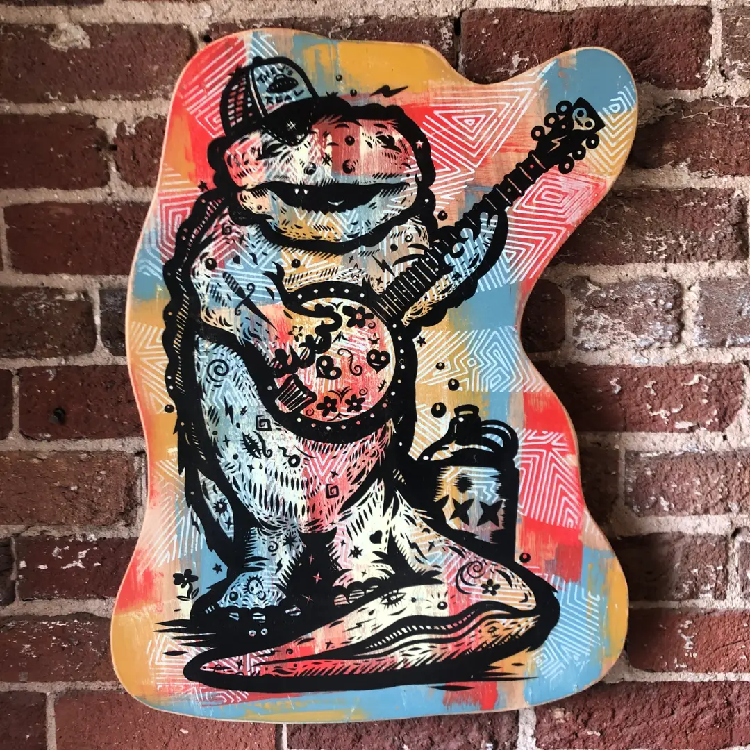 Hannah’s Hellbender On Raised Pine