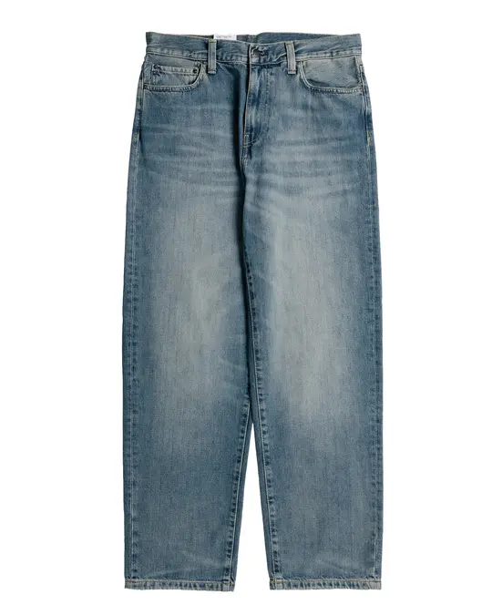Carhartt W.I.P. Aaron Pant Camano Denim Blue Worn Used Wash