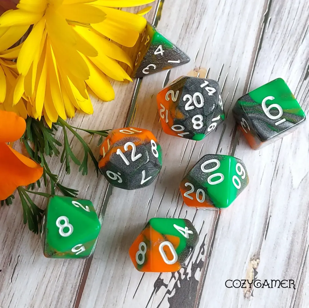 Monster Mash Dice Set – 7-Piece Creature DnD Dice
