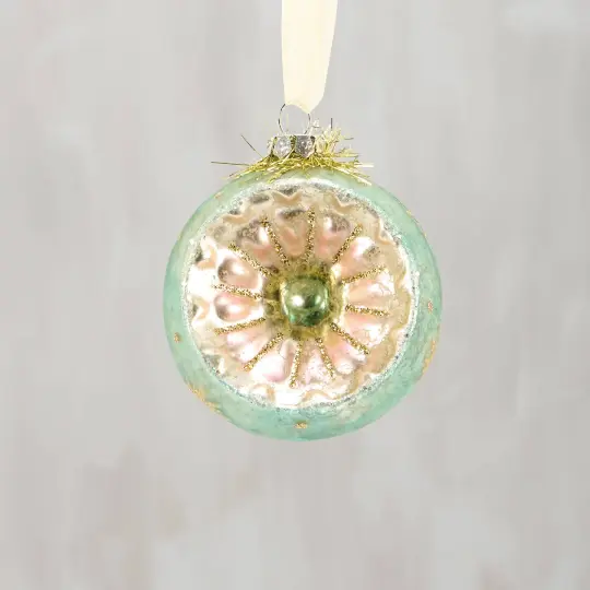 Pastel Retro Glass Ornament