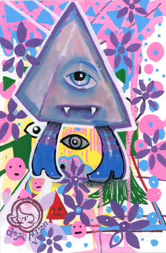 'Pyramid Scheming' Mixed media 2023