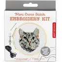 Mini Cross Stitch Embroidery Kit - Cat