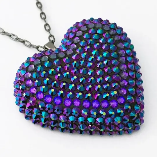 Pavéd Heart Necklace | Intergalactic